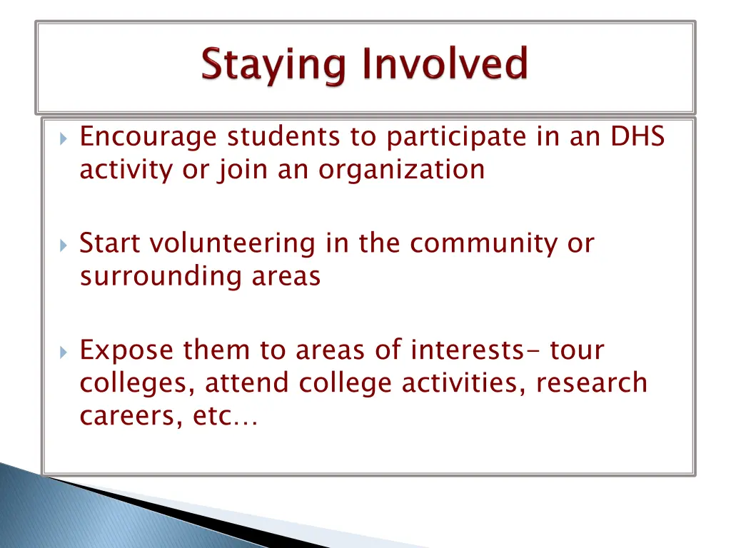 encourage students to participate