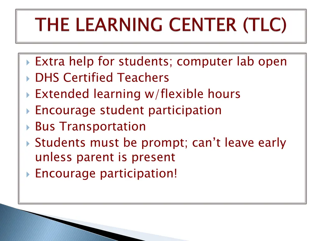 extra help for students computer lab open