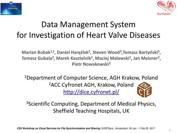 data management system for investigation of heart