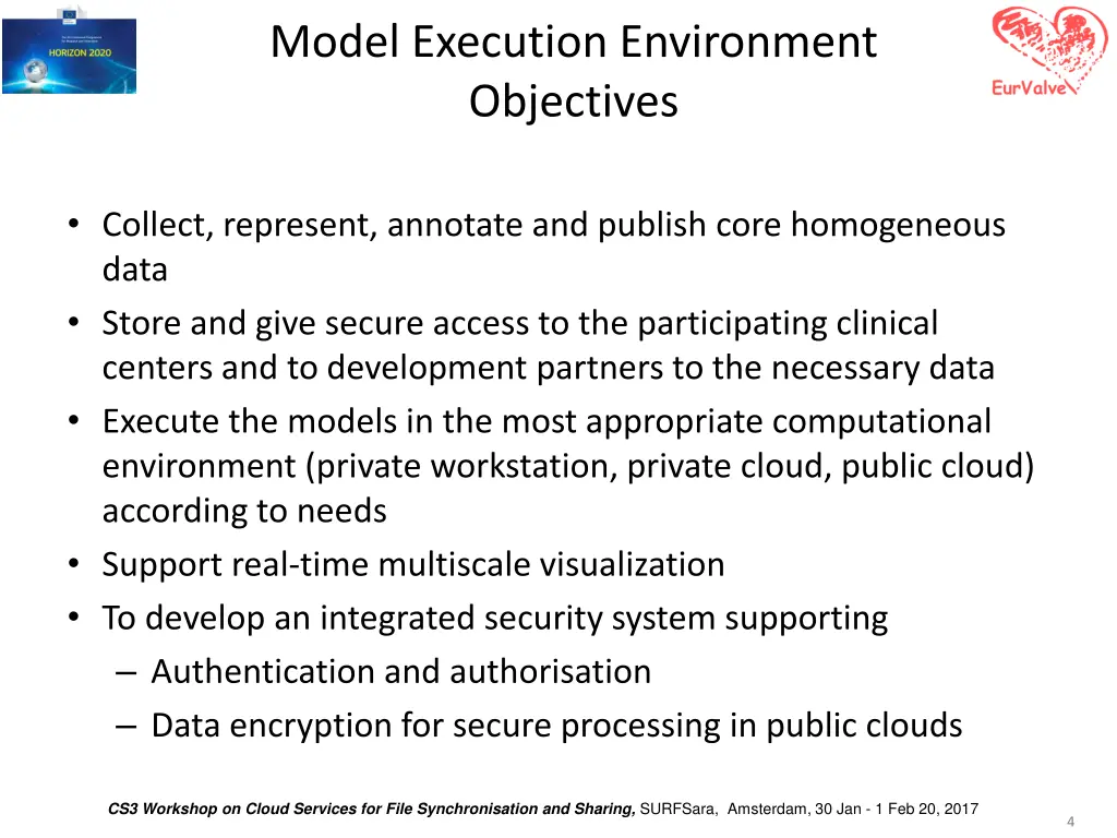 model execution environment objectives