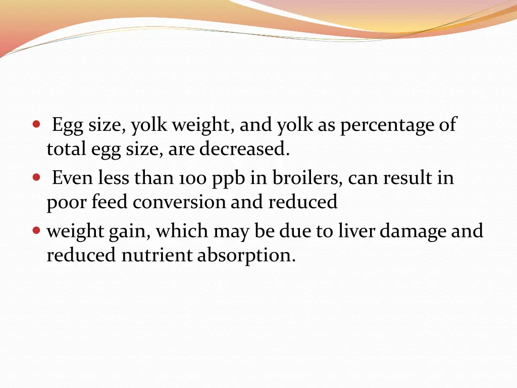 egg size yolk weight and yolk as percentage