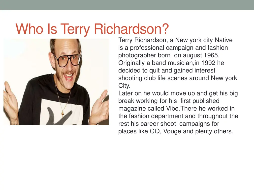 who is terry richardson