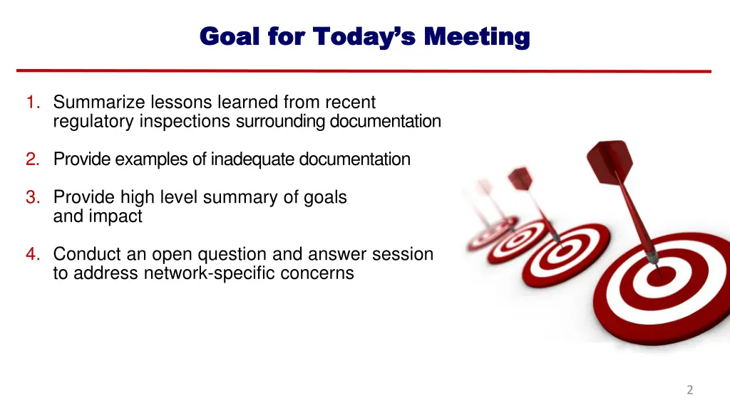 goal for today s meeting goal for today s meeting