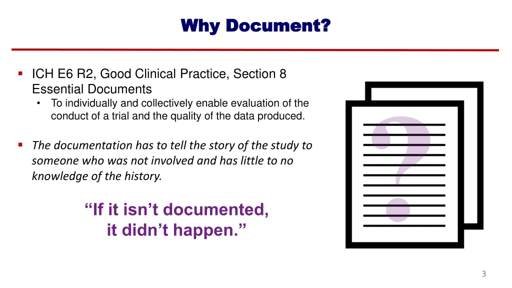 why document why document