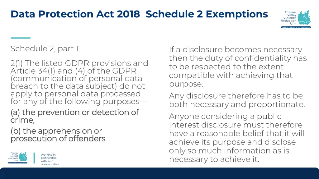 data protection act 2018 schedule 2 exemptions