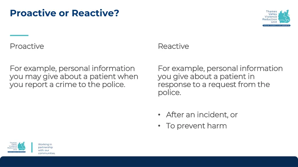 proactive or reactive