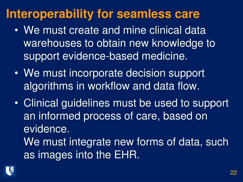 interoperability for seamless care we must create