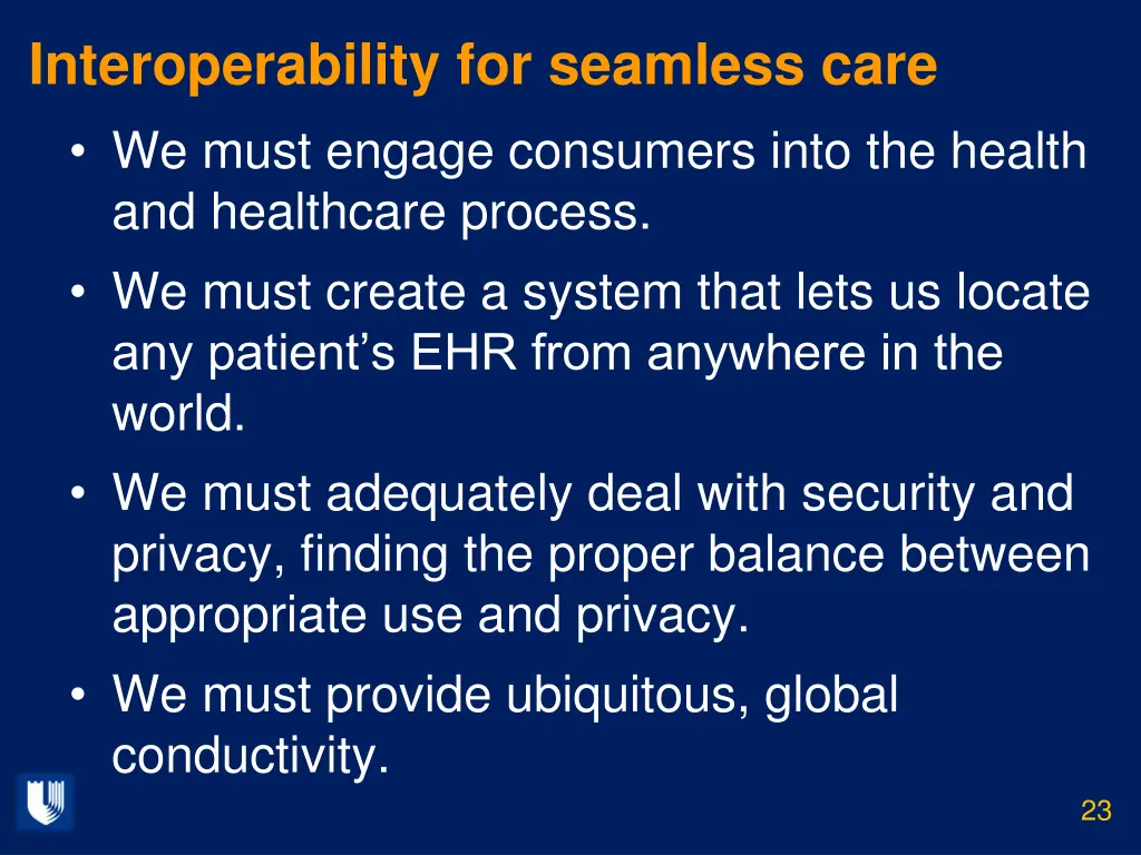 interoperability for seamless care we must engage