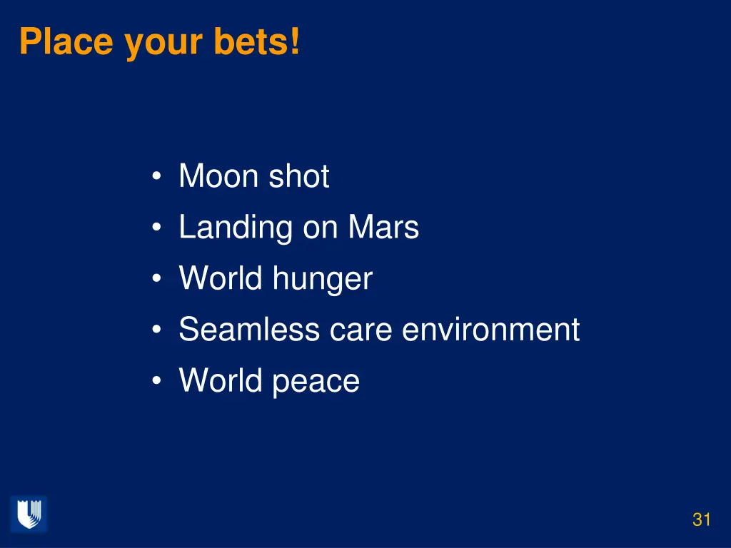 place your bets