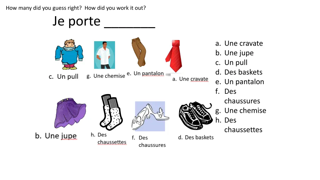 how many did you guess right how did you work