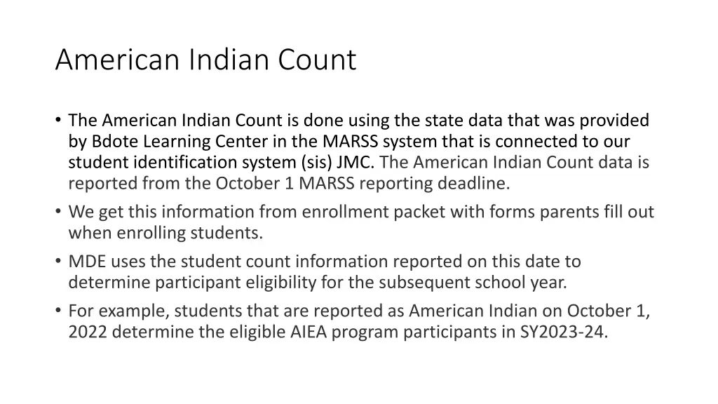 american indian count