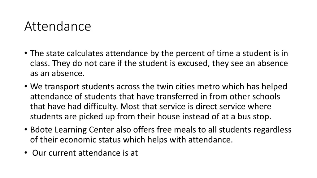 attendance