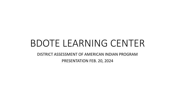 bdote learning center