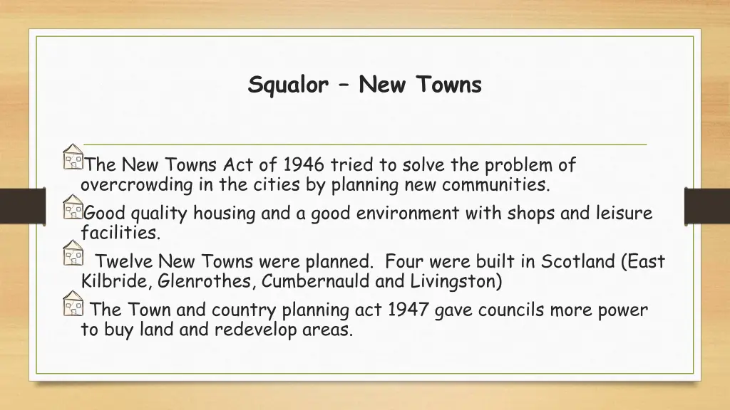 squalor new towns