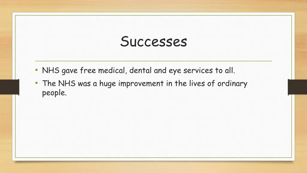 successes 1