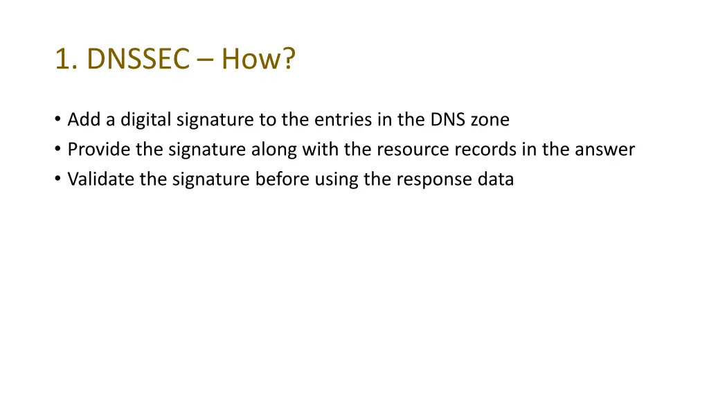 1 dnssec how