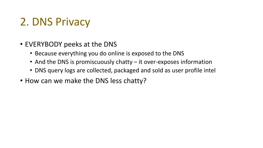 2 dns privacy