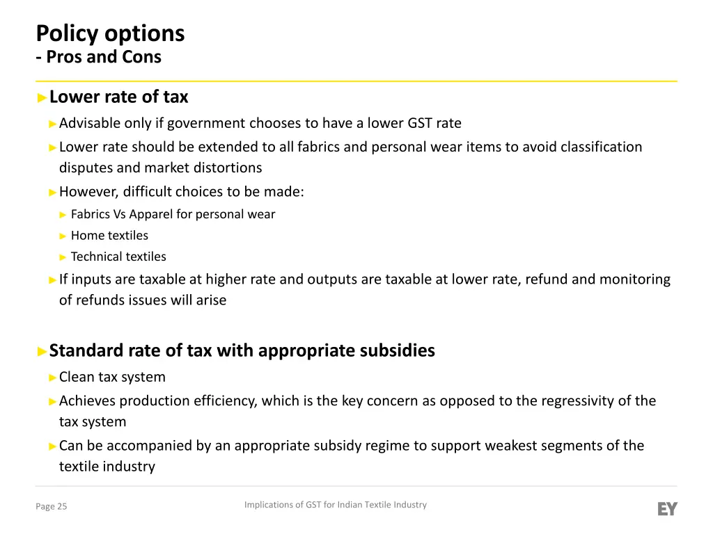 policy options pros and cons 1