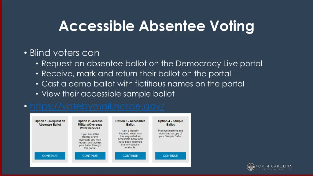 accessible absentee voting