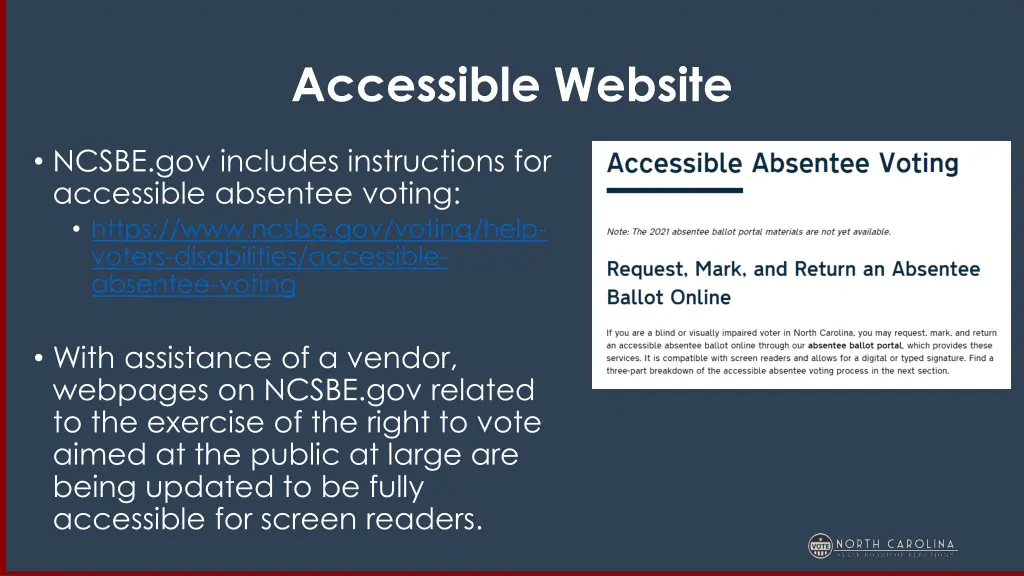 accessible website