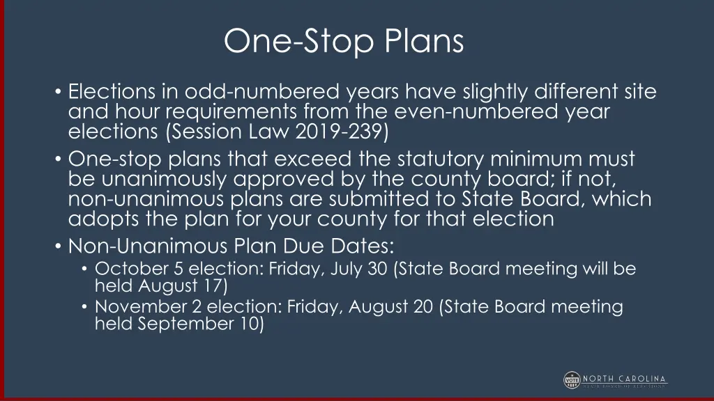 one stop plans