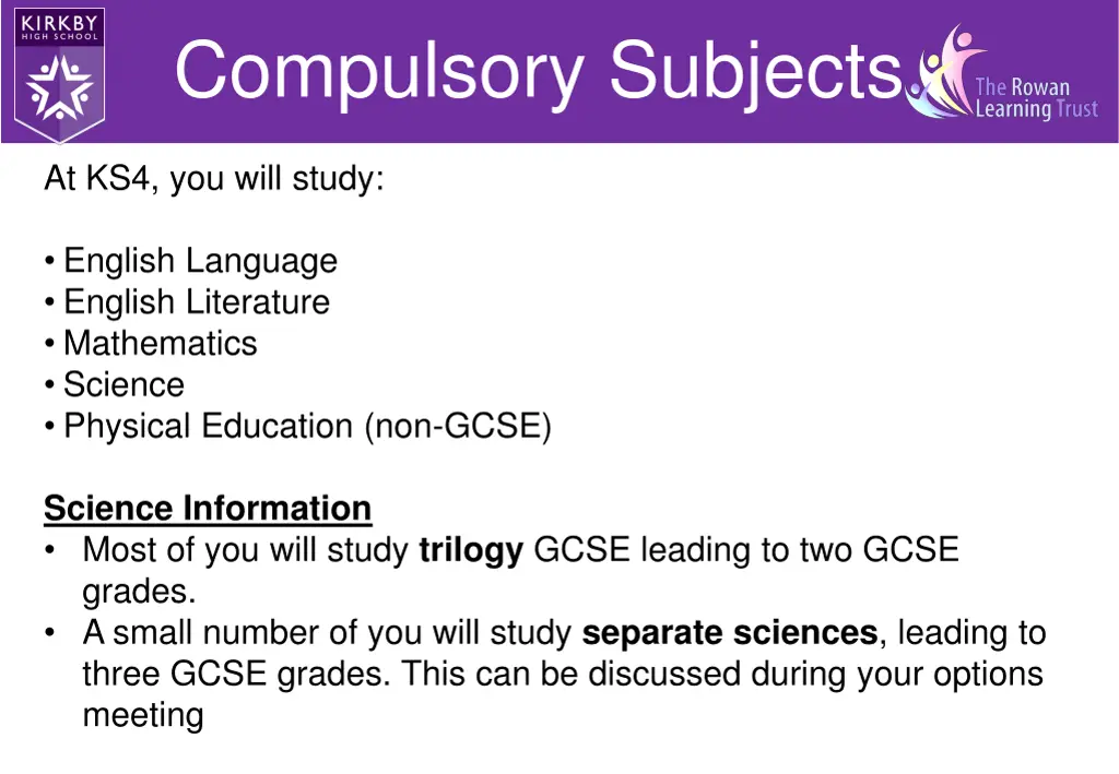 compulsory subjects
