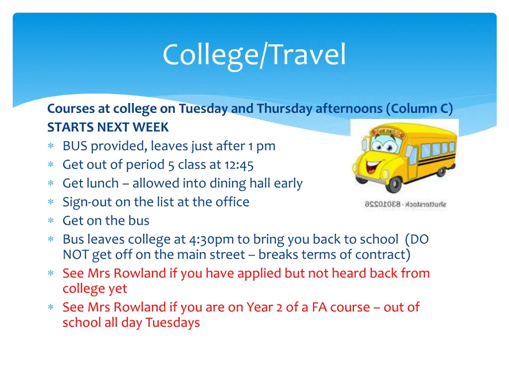 college travel