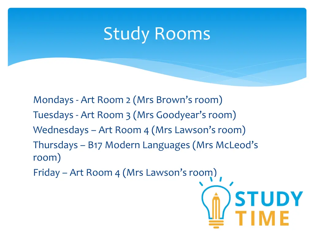 study rooms