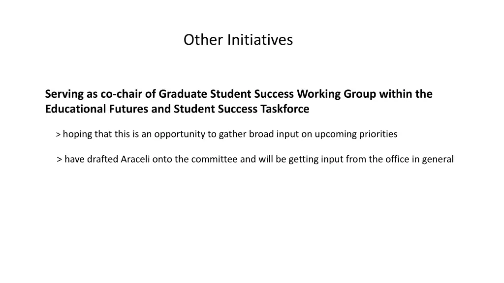 other initiatives 2