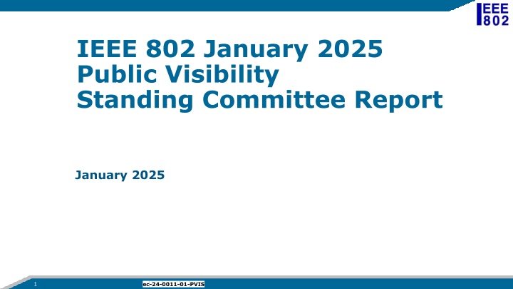 ieee 802 january 2025 public visibility standing
