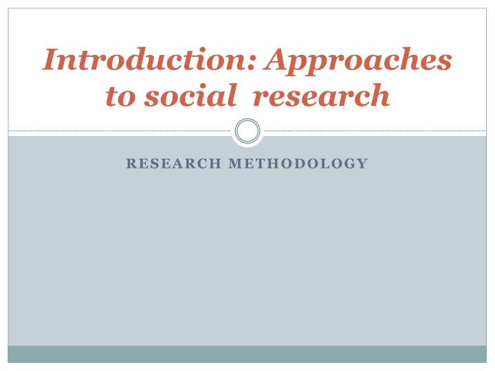 introduction approaches to social research