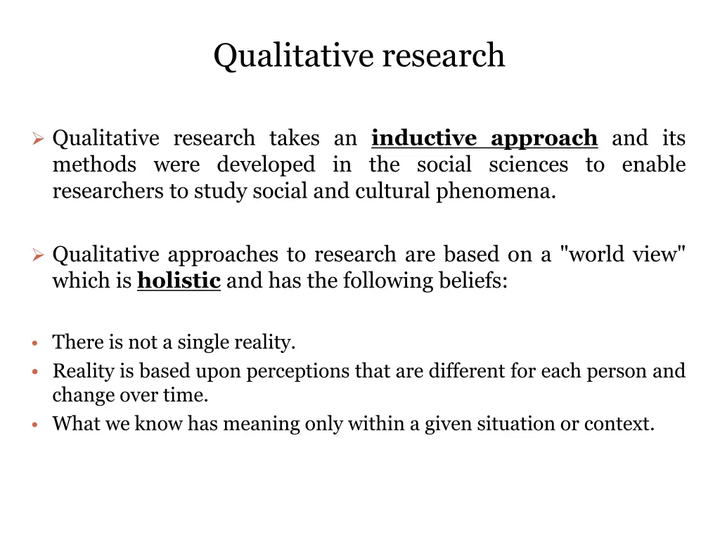 qualitative research