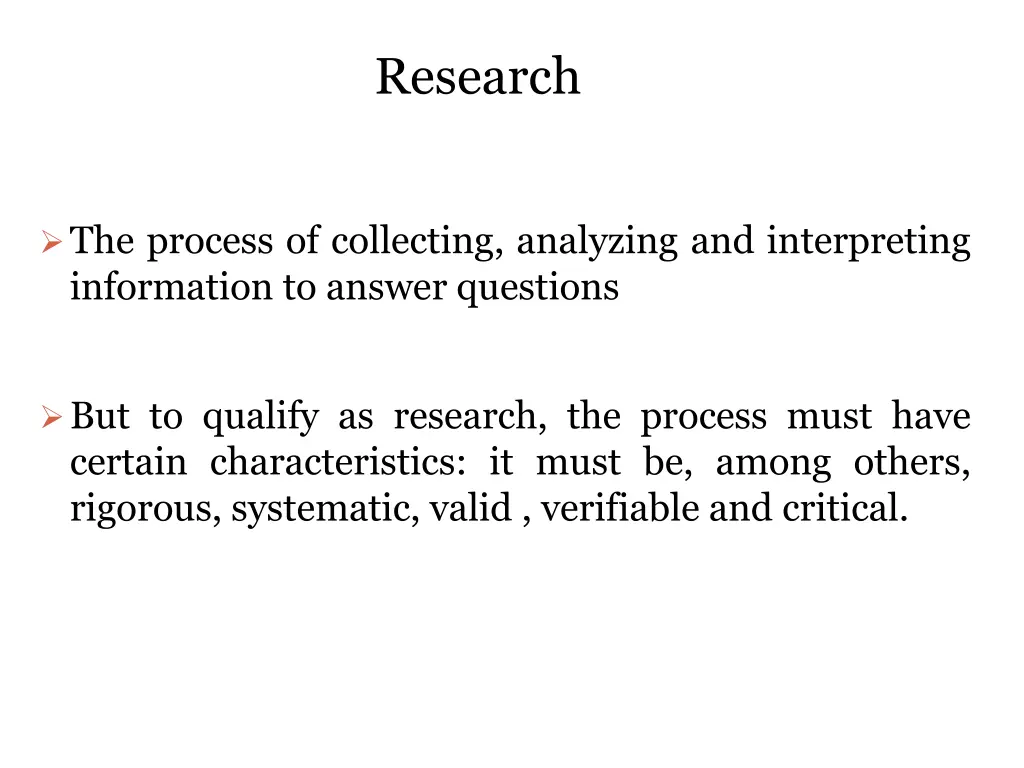 research
