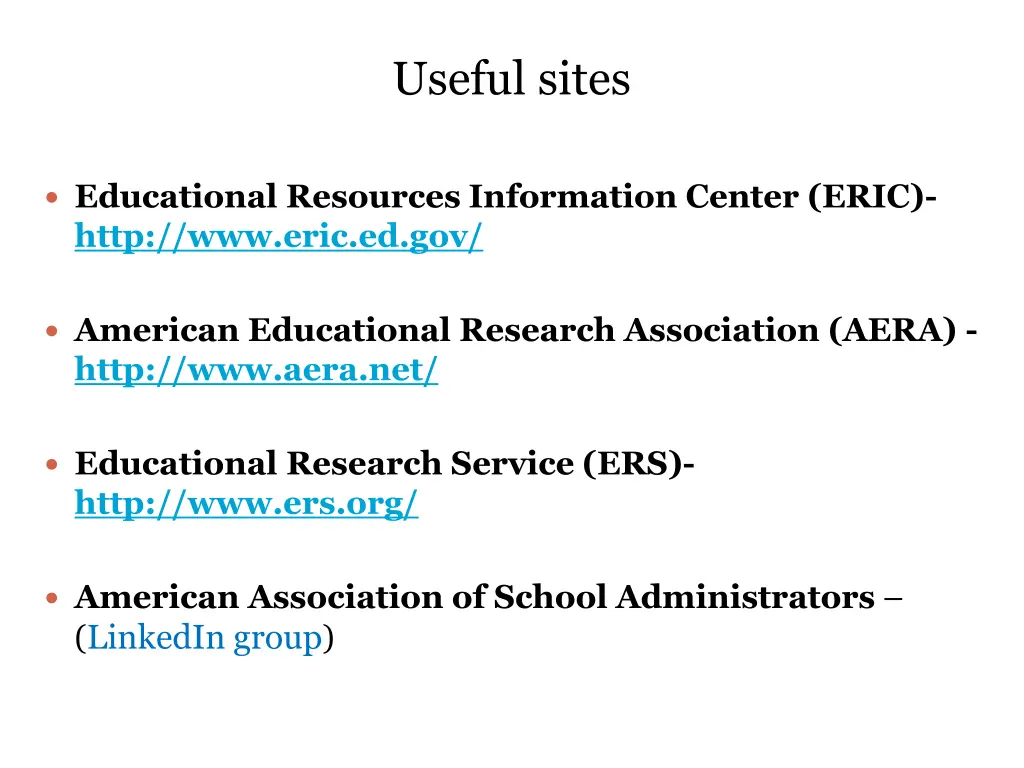 useful sites