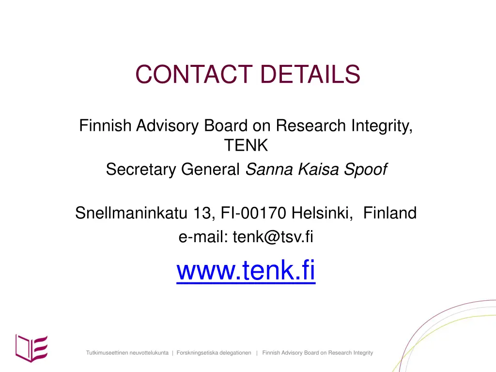 contact details
