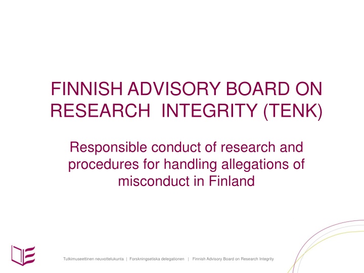 finnish advisory board on research integrity tenk