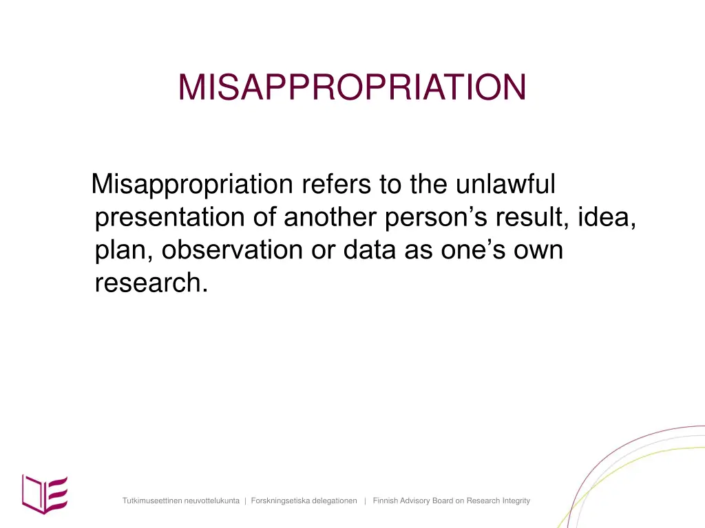 misappropriation