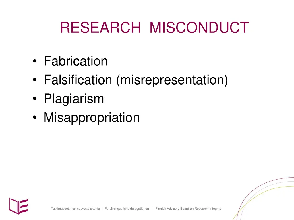 research misconduct