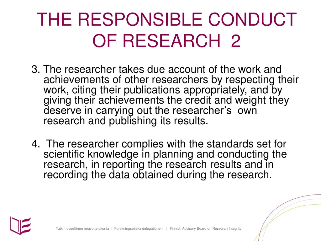 the responsible conduct of research 2