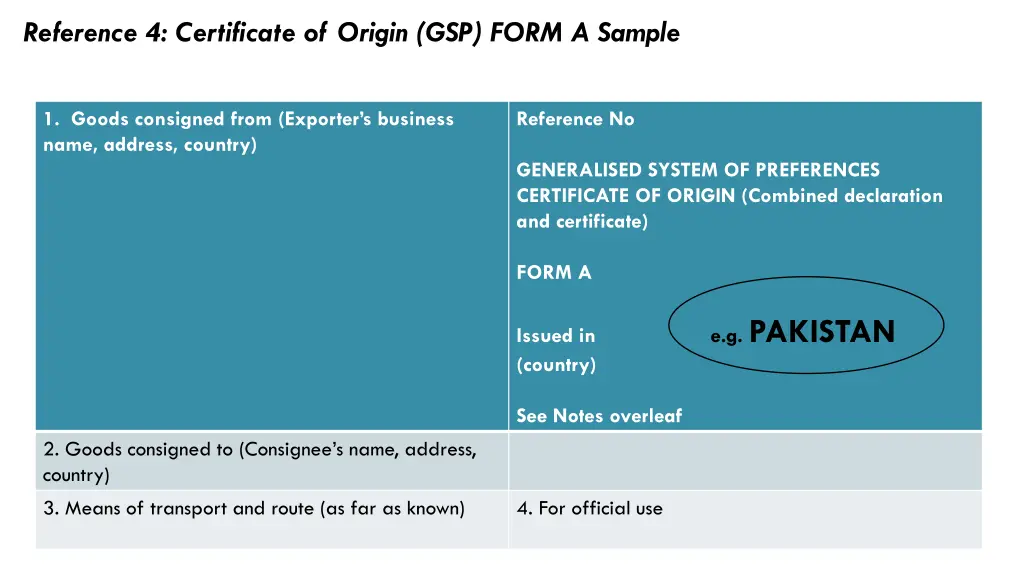 reference 4 certificate of origin gsp form