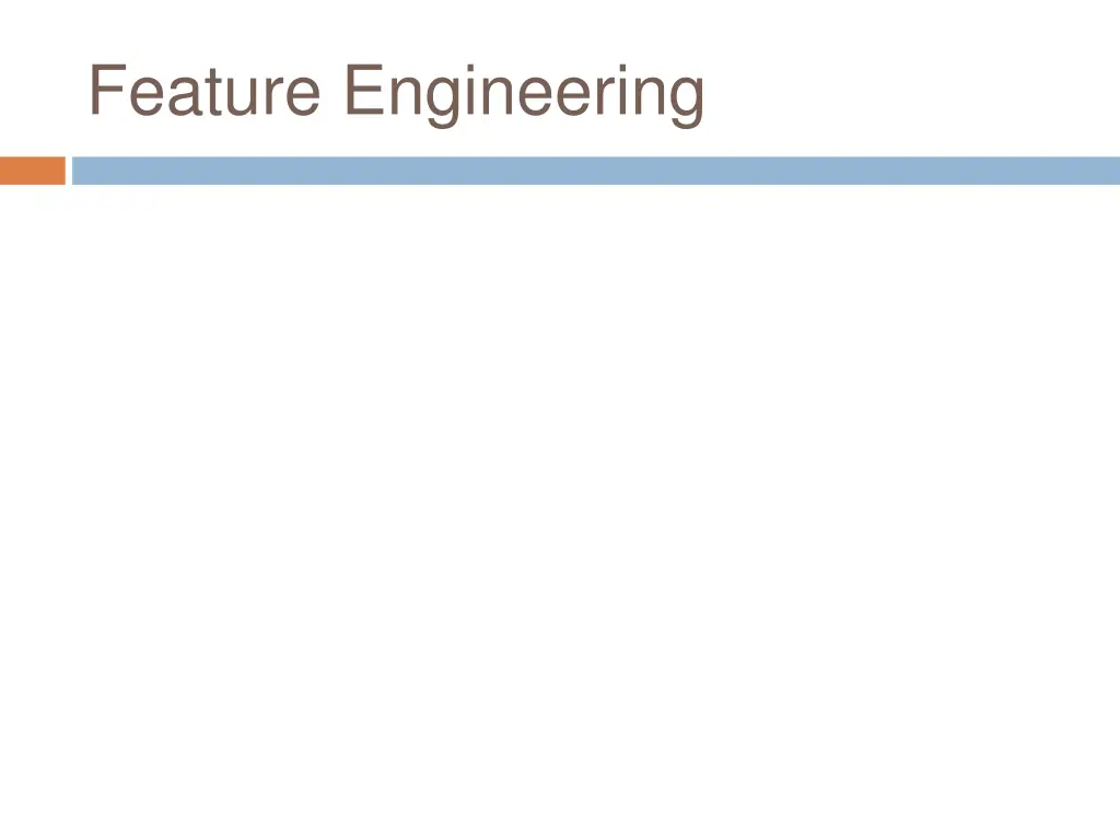 feature engineering