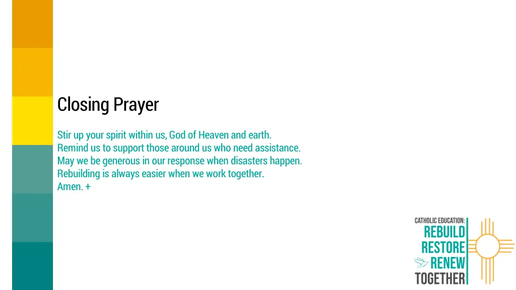 closing prayer