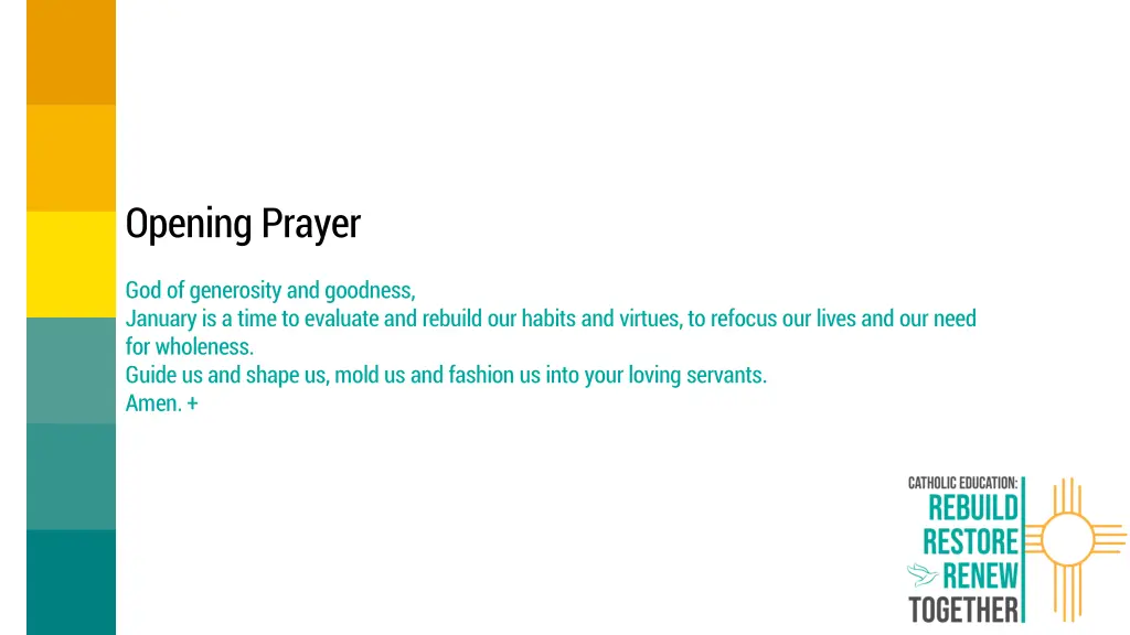 opening prayer