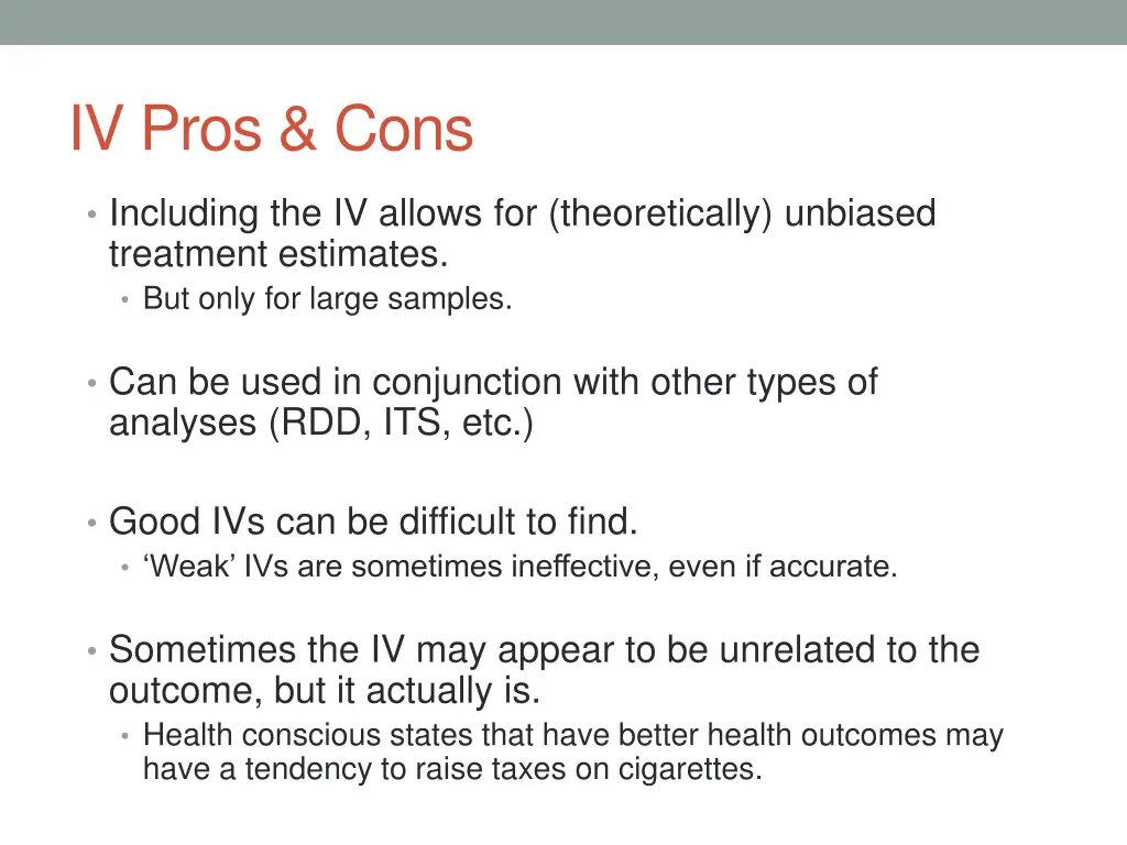 iv pros cons