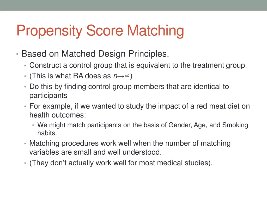 propensity score matching