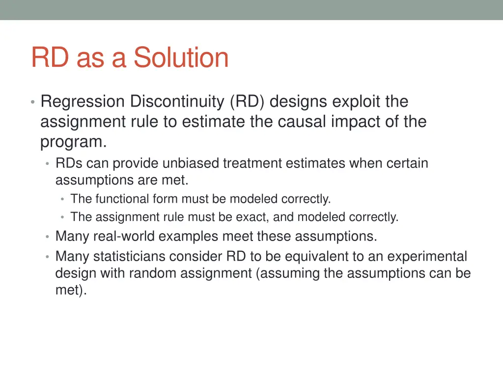 rd as a solution