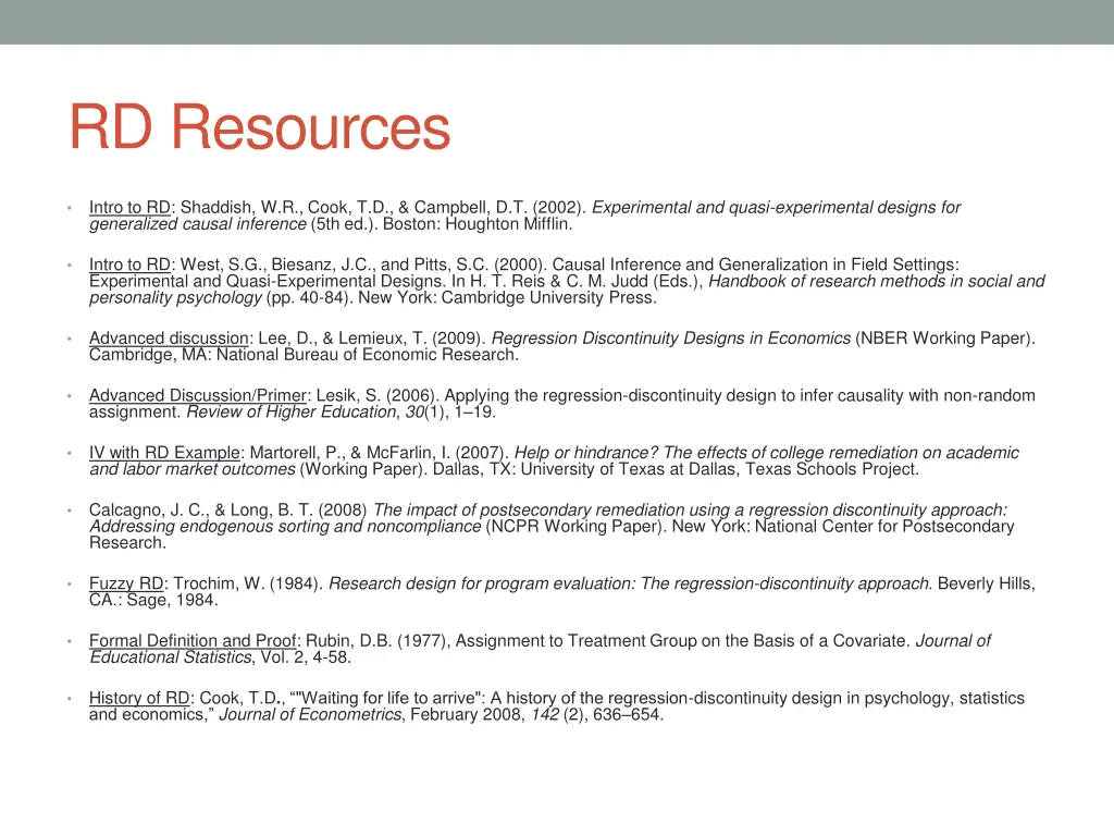 rd resources