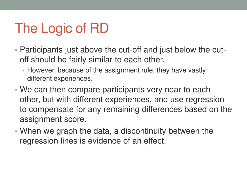 the logic of rd