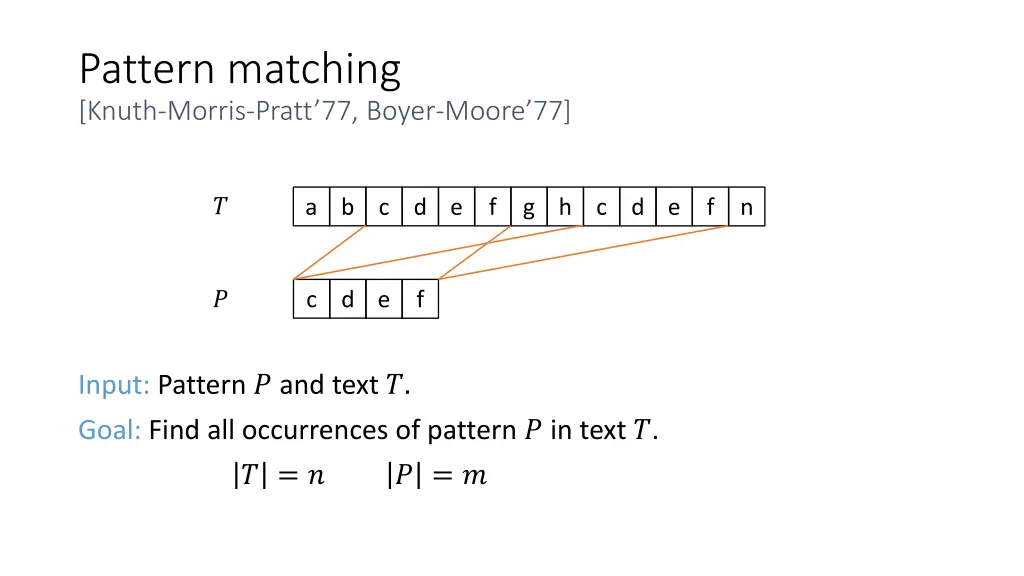 pattern matching knuth morris pratt 77 boyer