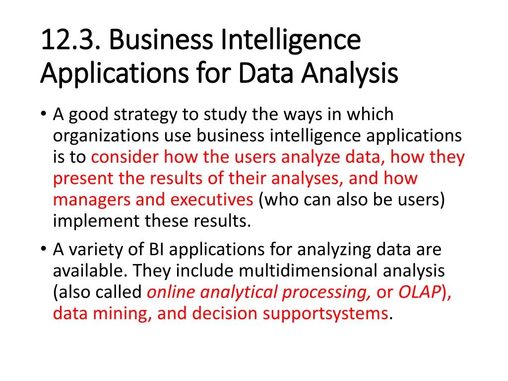 12 3 business 12 3 business intelligence